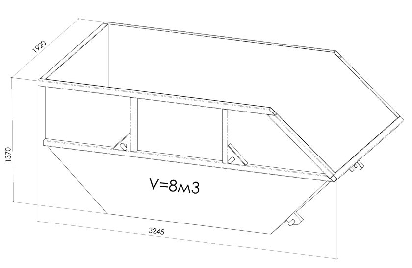 Бункер накопитель БНУ-8 чертеж