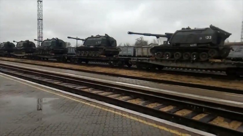 Российские войска на границе с Украиной 2021