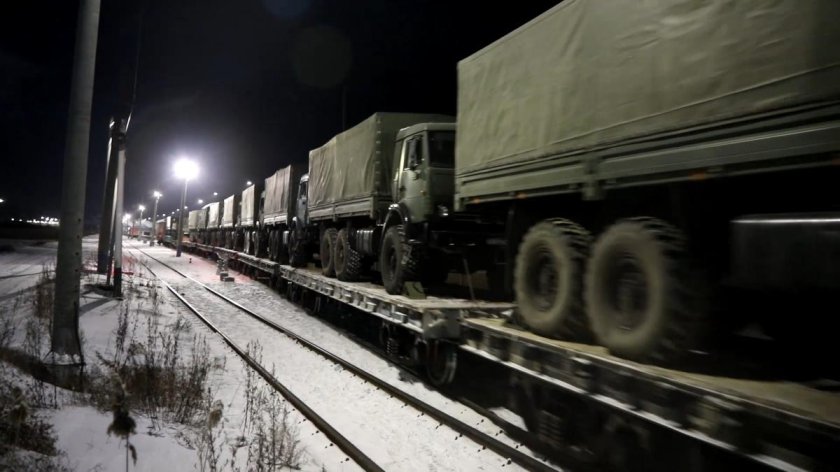 Эшелоны военной техники в Беларуси