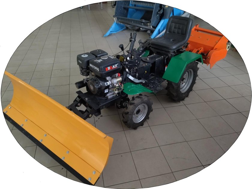 Отвал для минитрактора русич т15