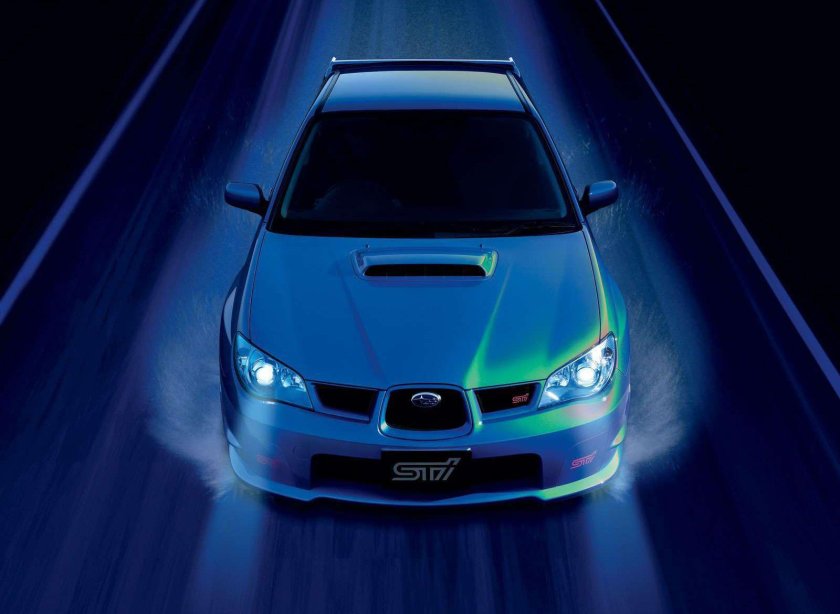 Субару Импреза WRX неон