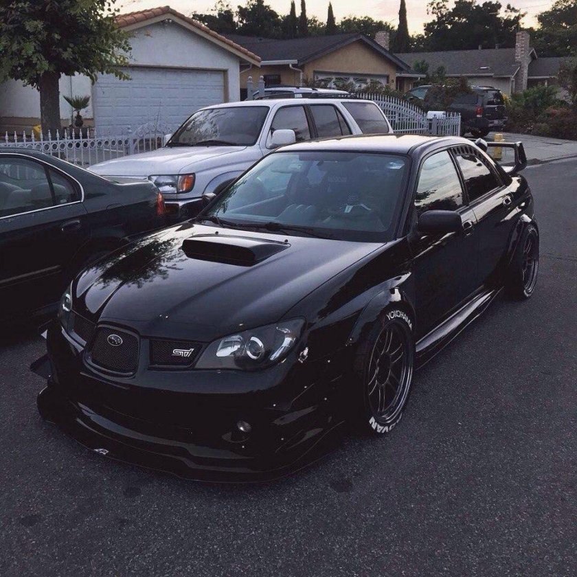 Subaru impreza wrx sti 2006 black
