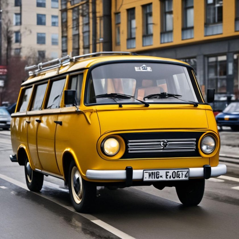 Микроавтобус старый