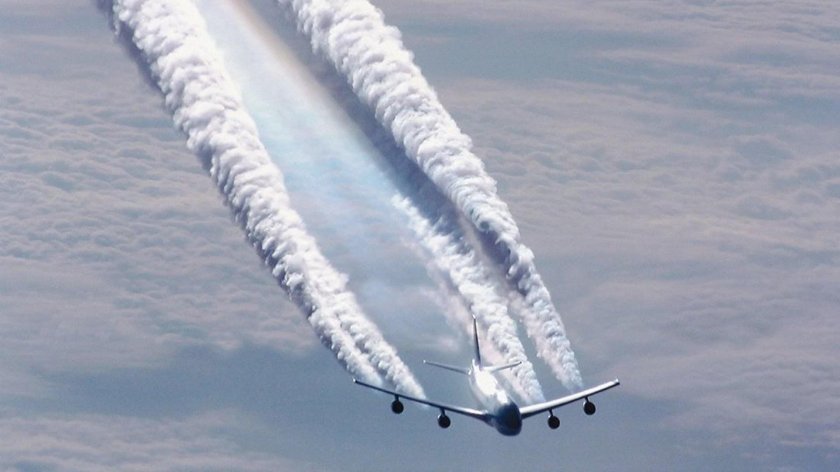 Химтрейлы самолеты