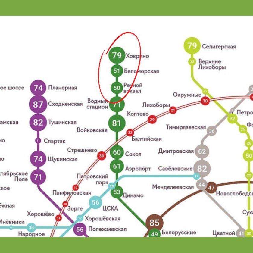 Станция МЦК Лихоборы на карте