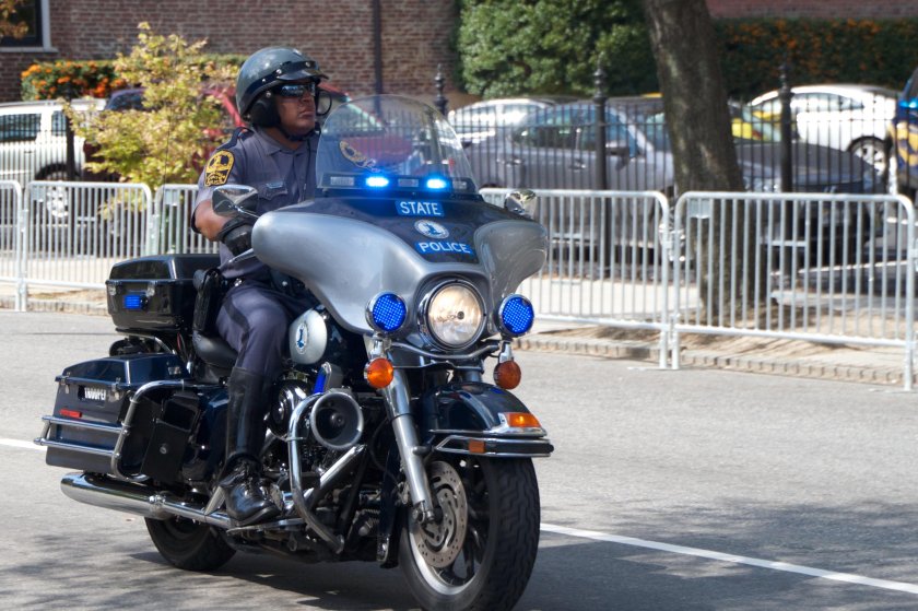 Полицейский мотоцикл Харлей Дэвидсон