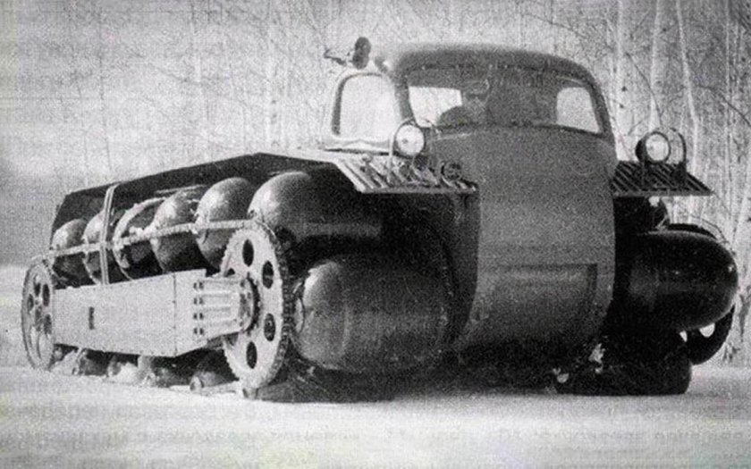 ЗИЛ 132с с пневмокатками