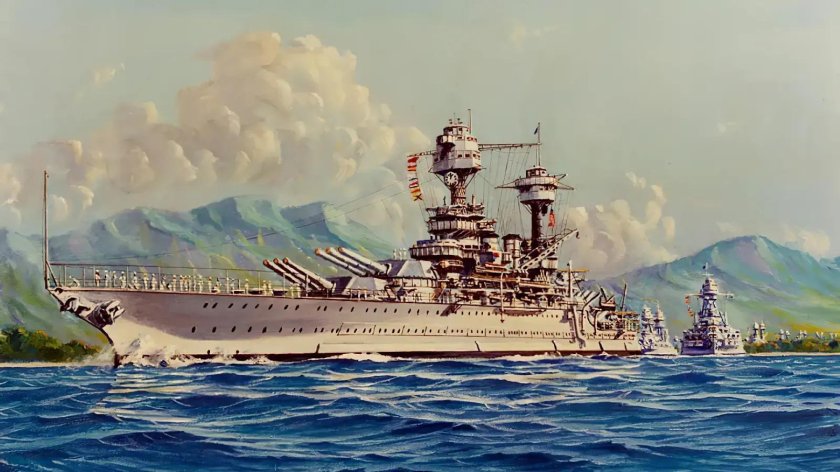 Американский линкор USS Tennessee BB-43