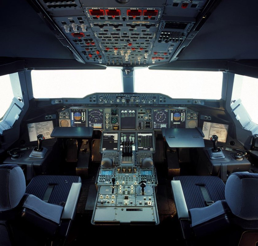 Кабина пилотов Аэробус 380