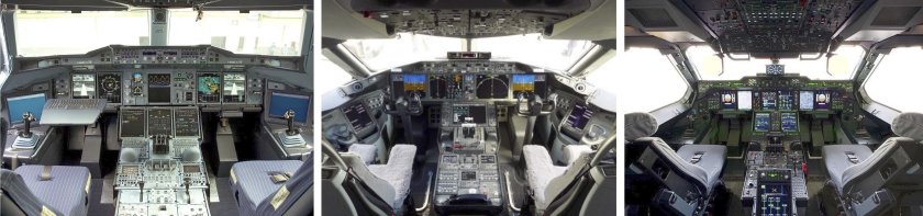 Кабина а320 и Боинг 737