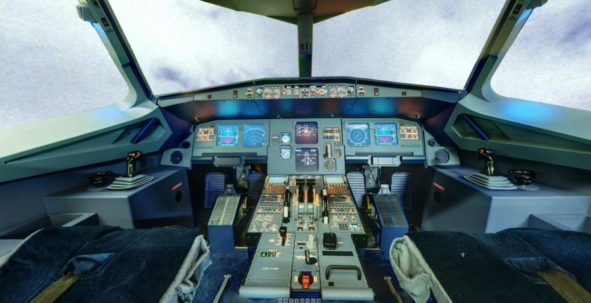 Кабина пилотов Аэробус 380