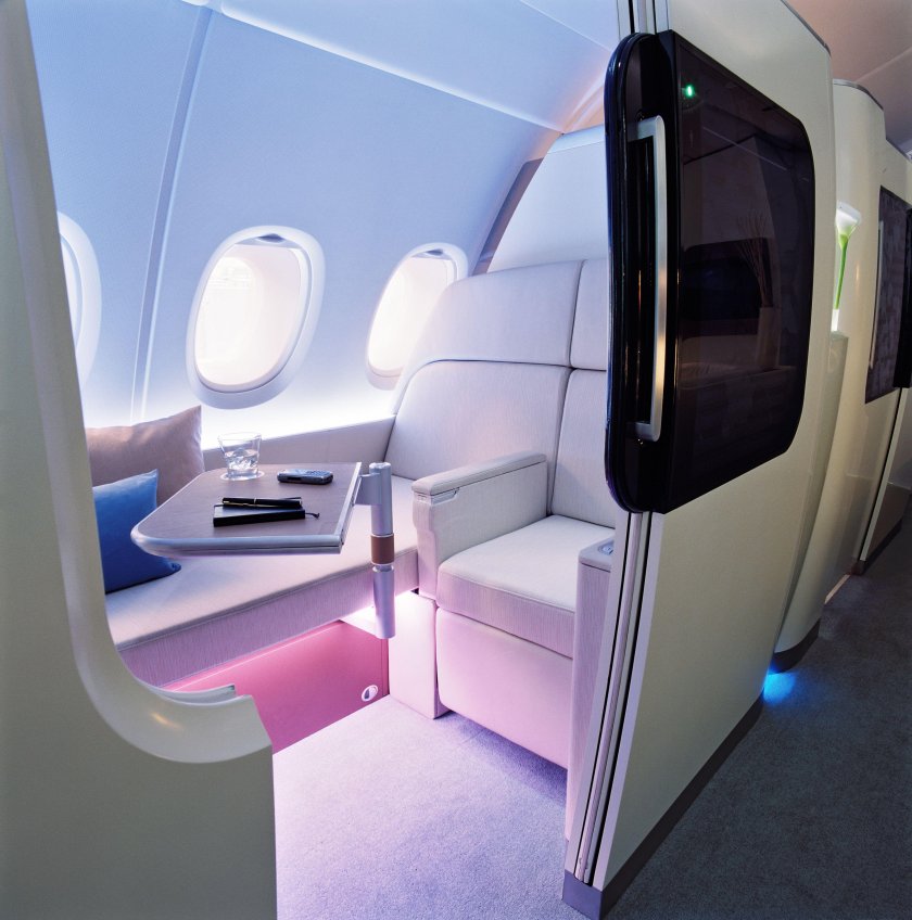 Airbus a380 салон