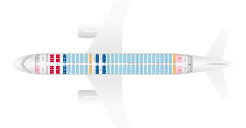 Схема самолета Airbus a320-100/200