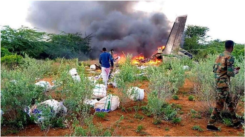 Самолет в Африке