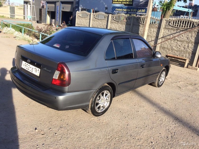 Hyundai Accent серый замок
