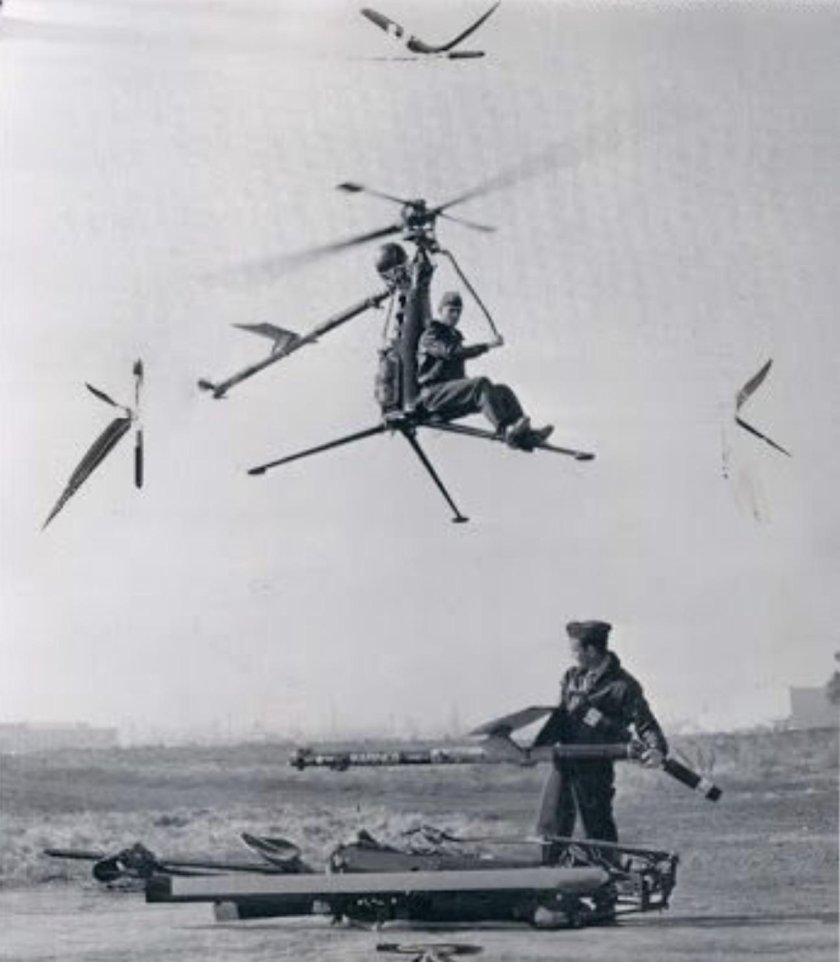 Ретро вертолет