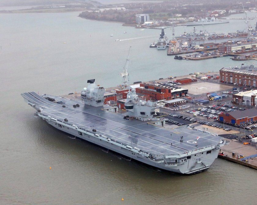 Авианосец Британии HMS Queen Elizabeth