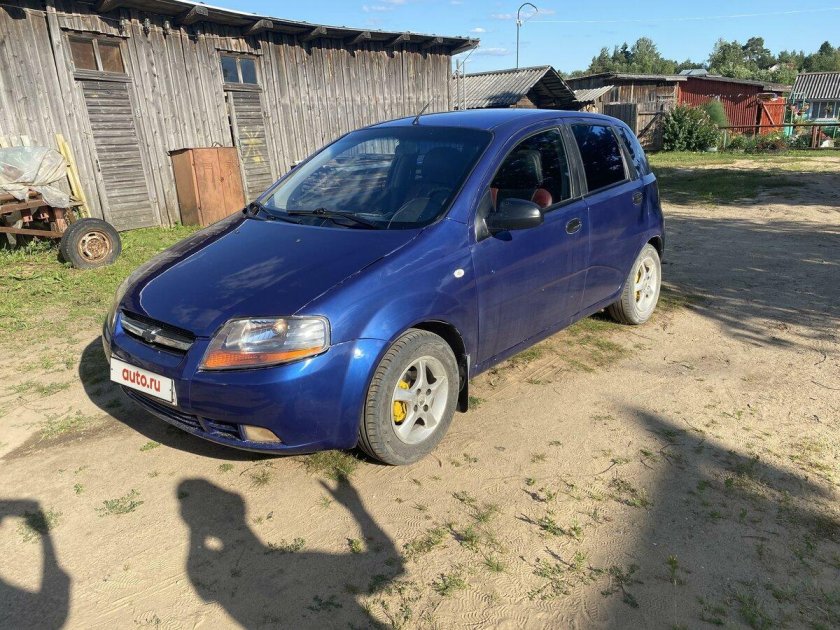 Chevrolet Aveo хэтчбек синий