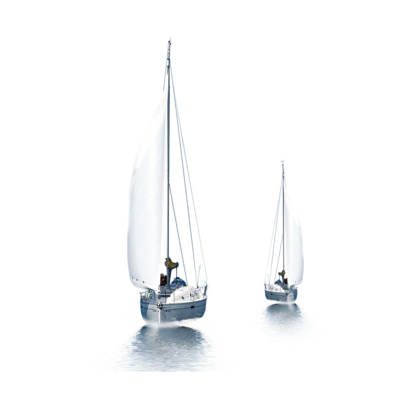 Парус на прозрачном фоне