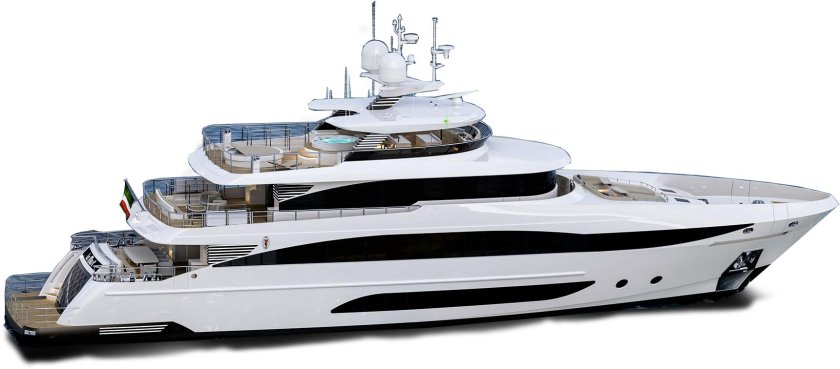 Яхта на белом фоне