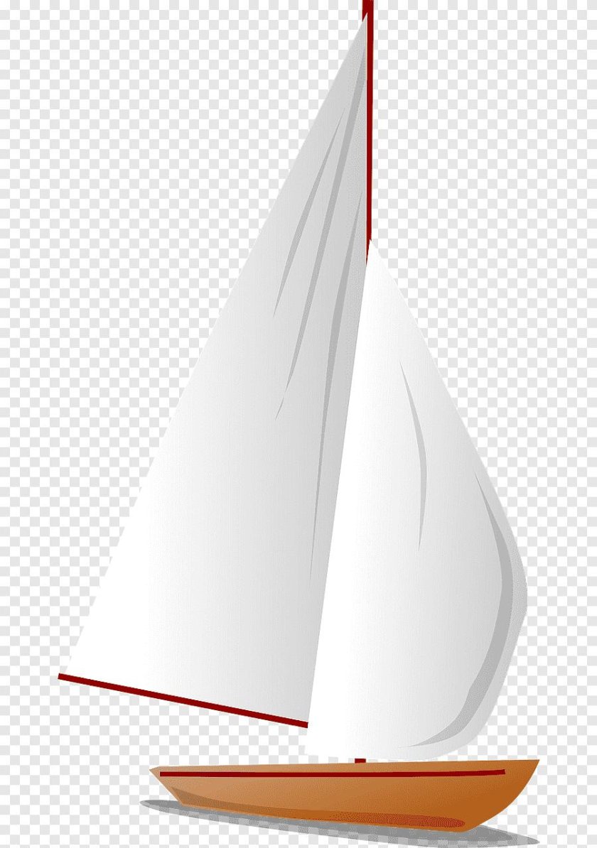 Кораблик с белыми парусами