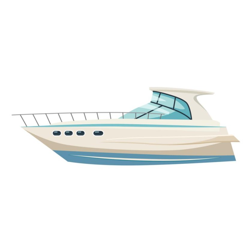 Яхта мультяшная