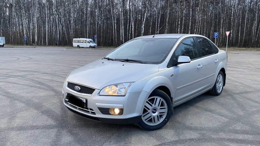 Форд фокус 2 серебристый тонированный