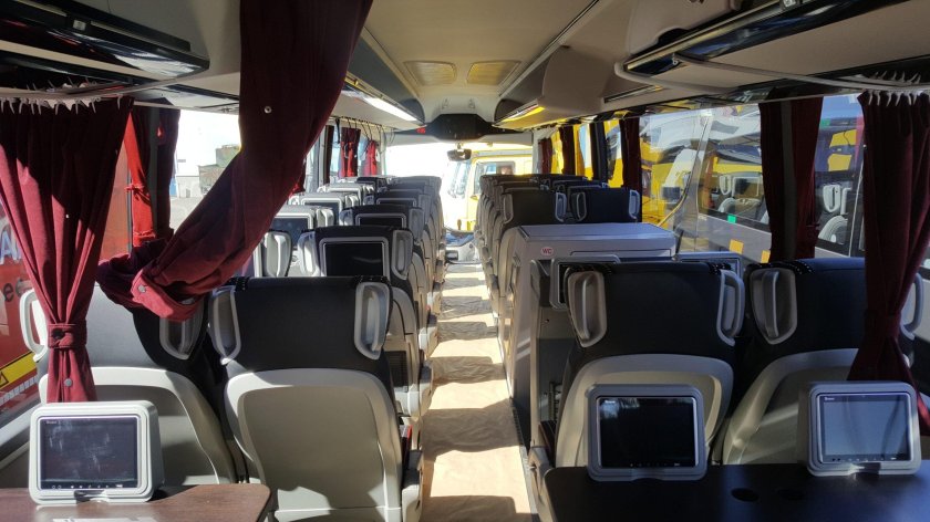 Скания Иризар автобус салон