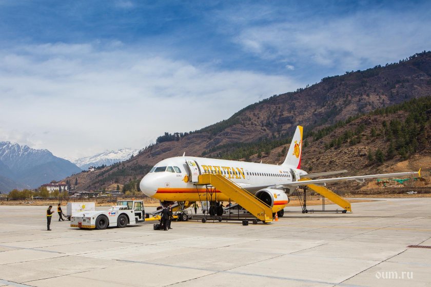 Аэропорт паро в бутане