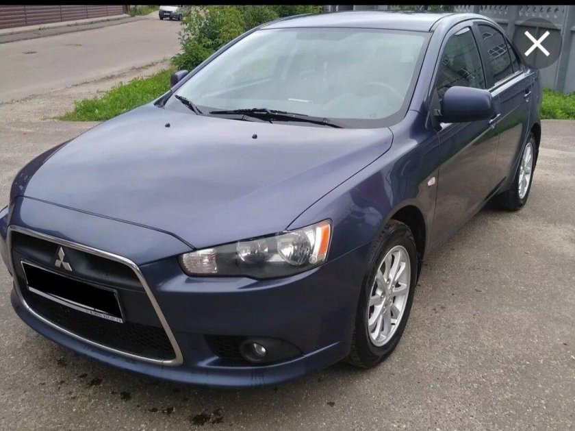 Mitsubishi Lancer 10 тёмно синий
