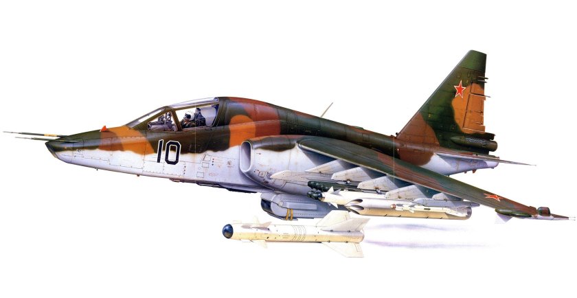 Военный самолет Су 25