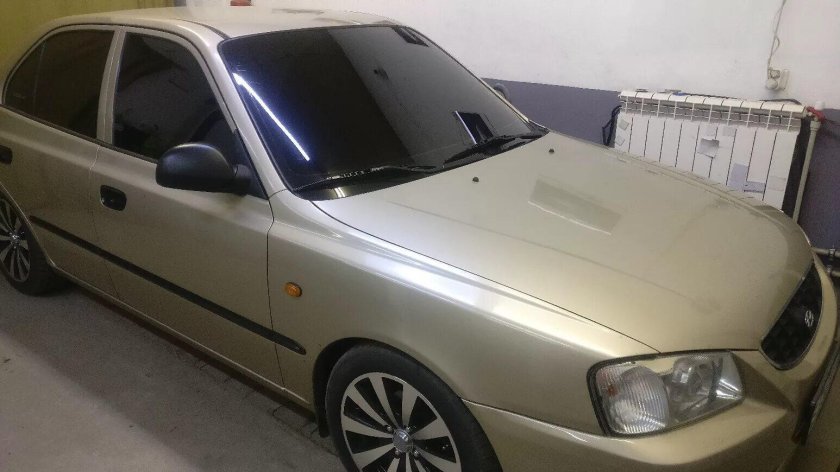 Хендай акцент бежевый