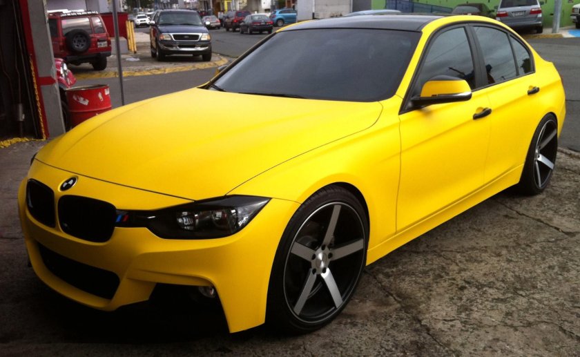 BMW f30 Yellow