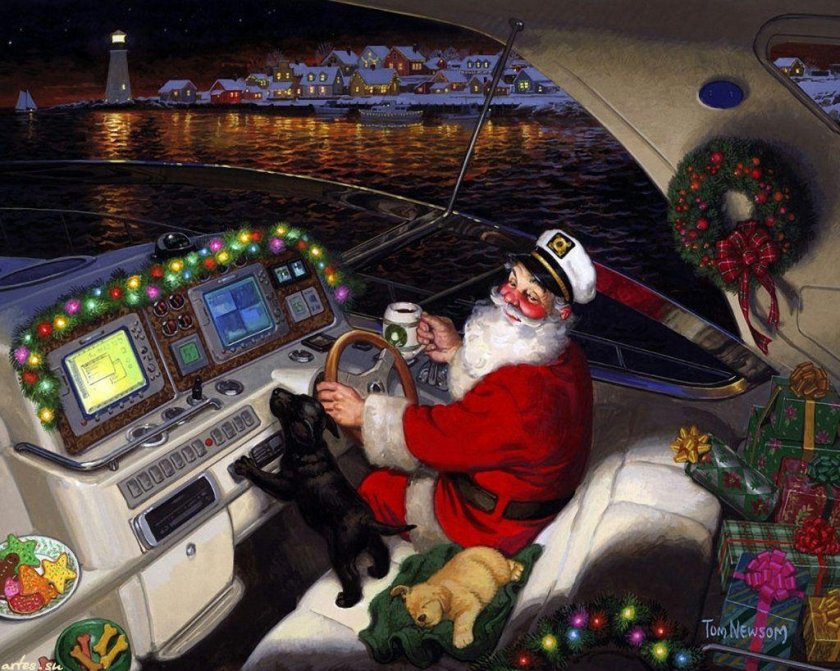 Художник Tom Newsom/новогоднее