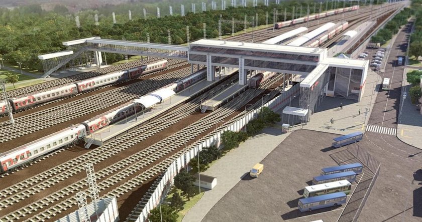 Новый вокзал в Железнодорожном МЦД 4