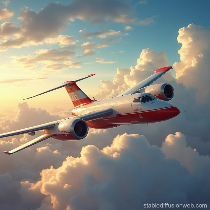 Самолет в небе