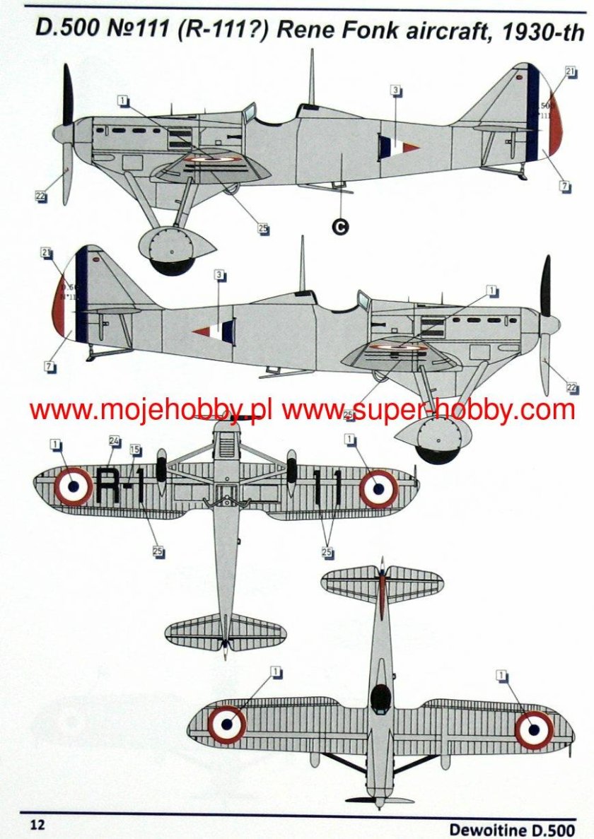 Dora wings dw48008 dewoitine d.510