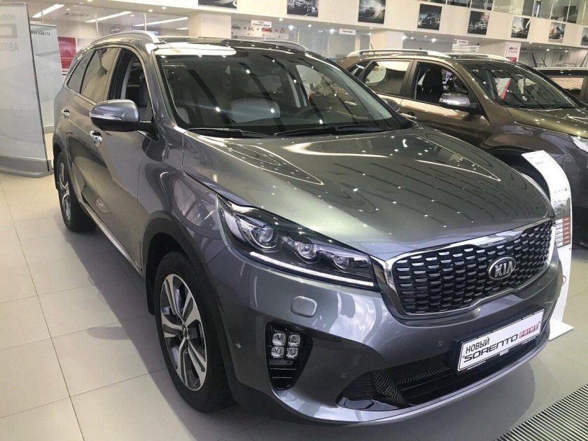 Киа Соренто Прайм серая