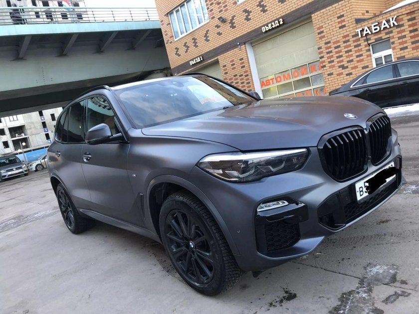 BMW x6 g06 серый матовый