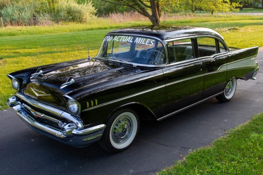 Chevrolet bel air 1957 black