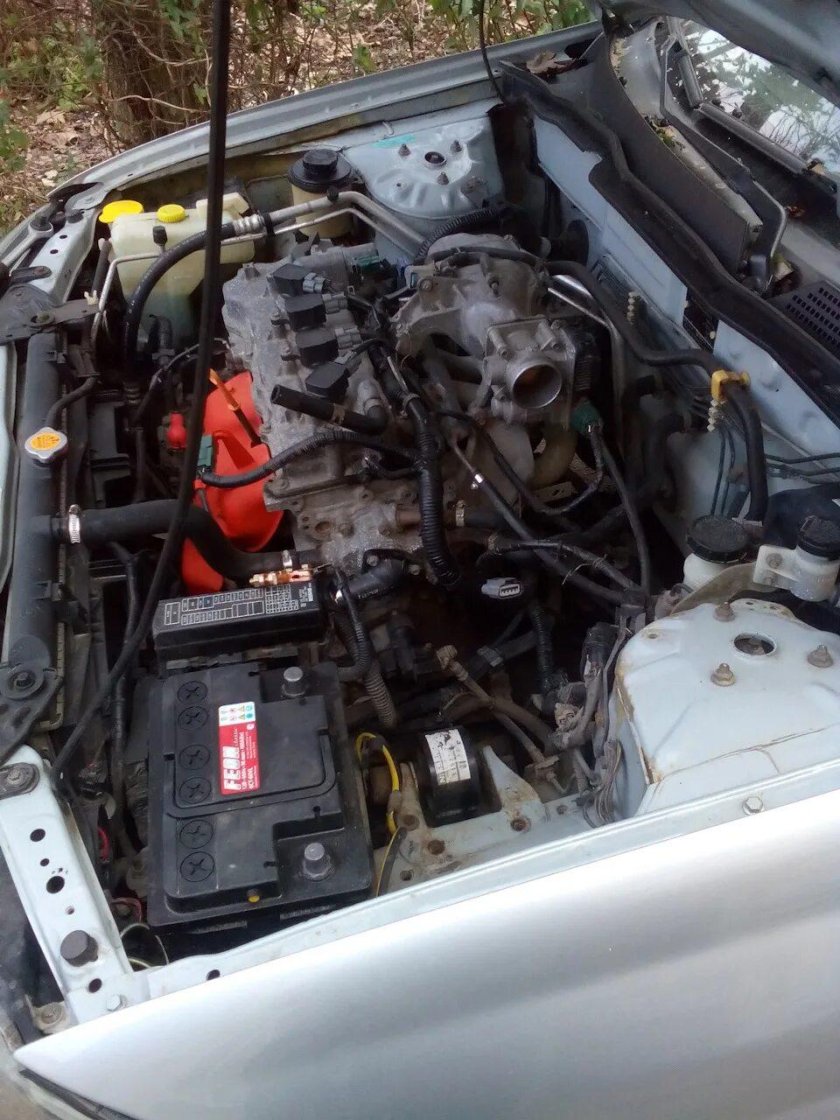 Снятие стартера Ниссан Альмера н16