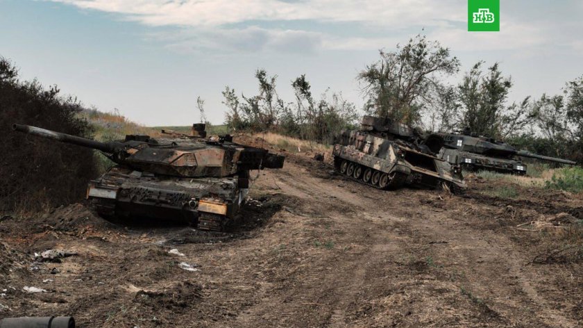 Подбитая украинская техника