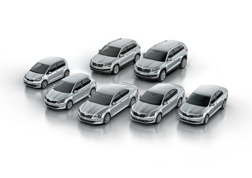 Автомобили Skoda Модельный ряд