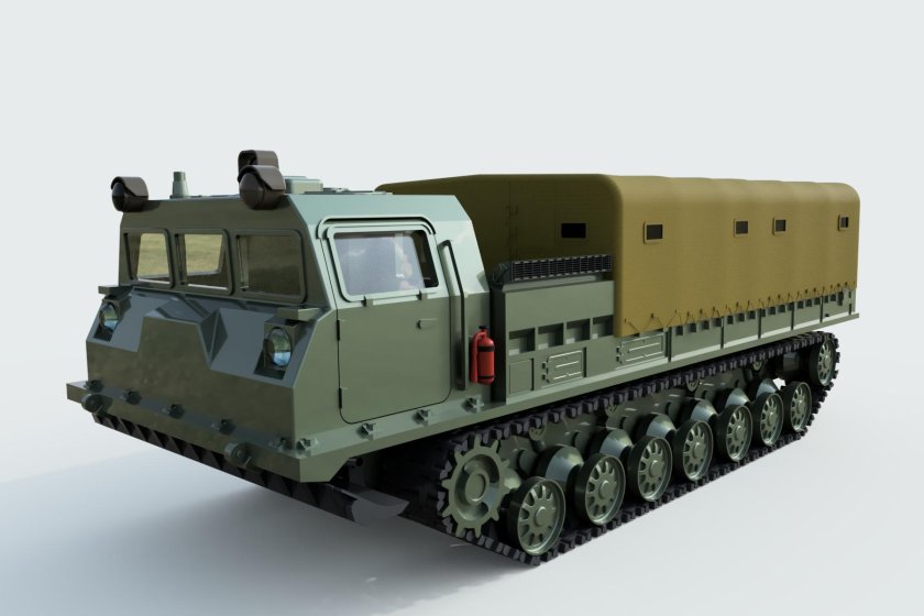 Гусеничный тягач мт-т