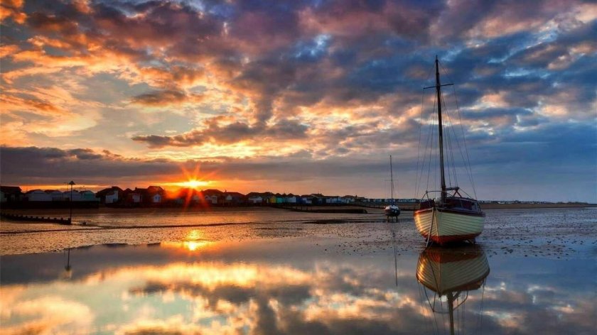 Пейзаж закат