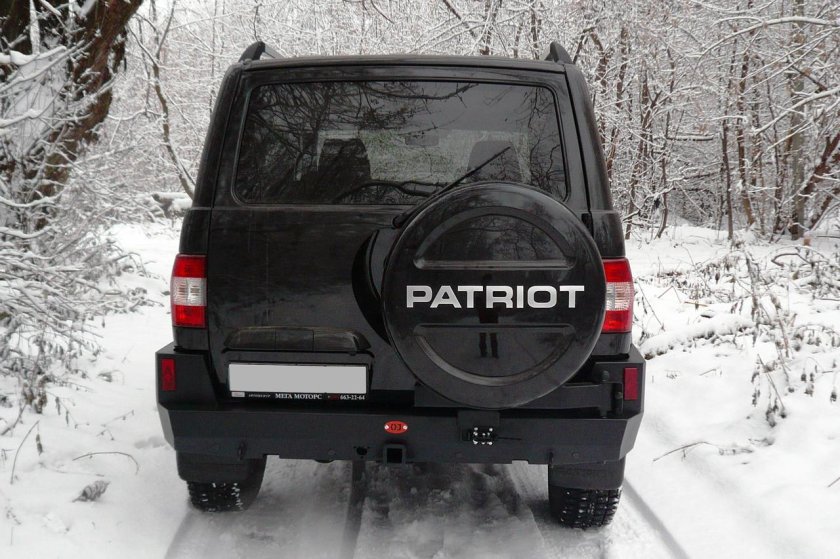 Задний силовой бампер УАЗ Патриот OJ