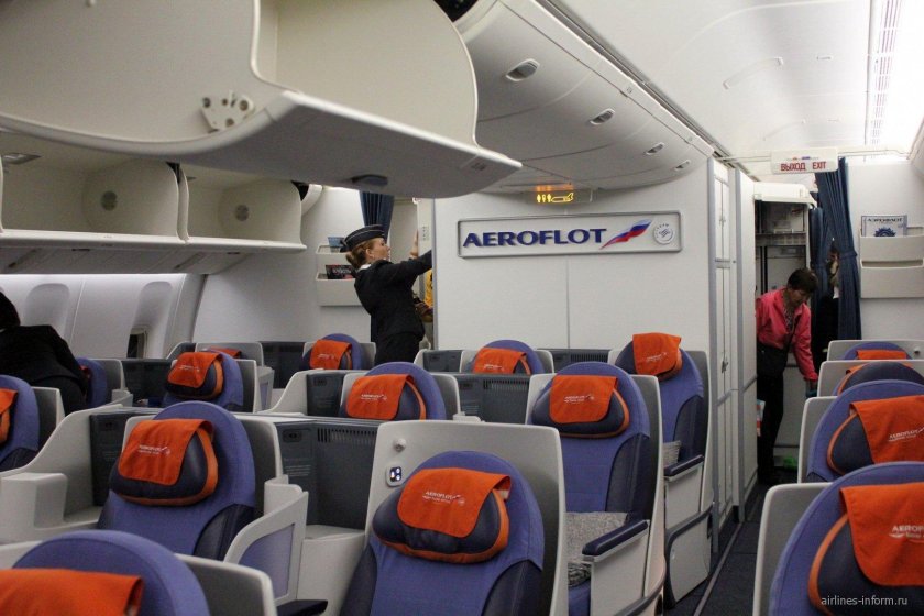 777 300er Аэрофлот комфорт салон
