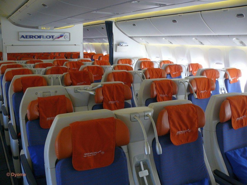 Боинг 777 Аэрофлот салон