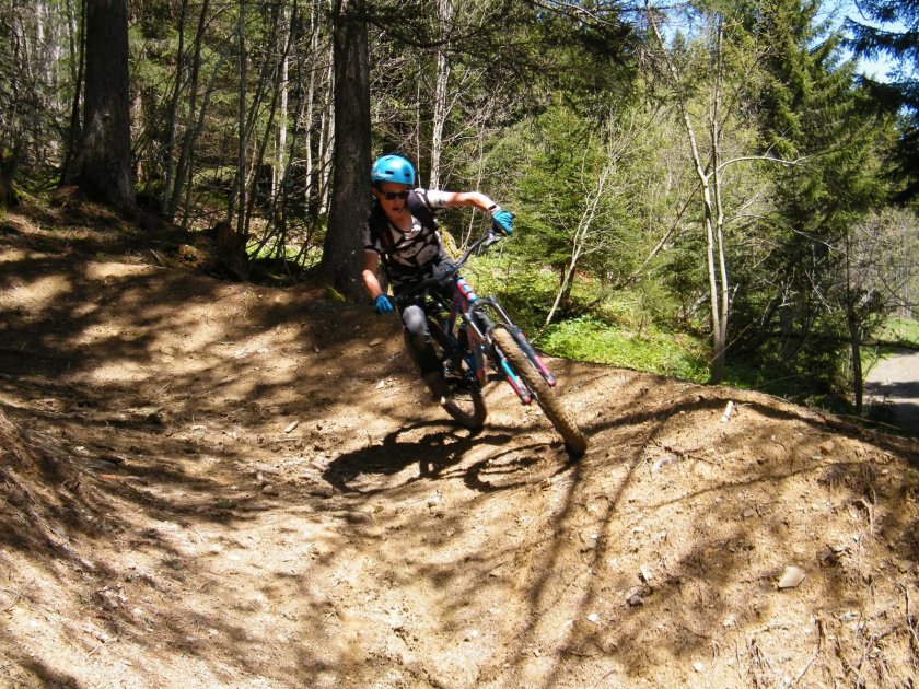 Downhill mountain biking