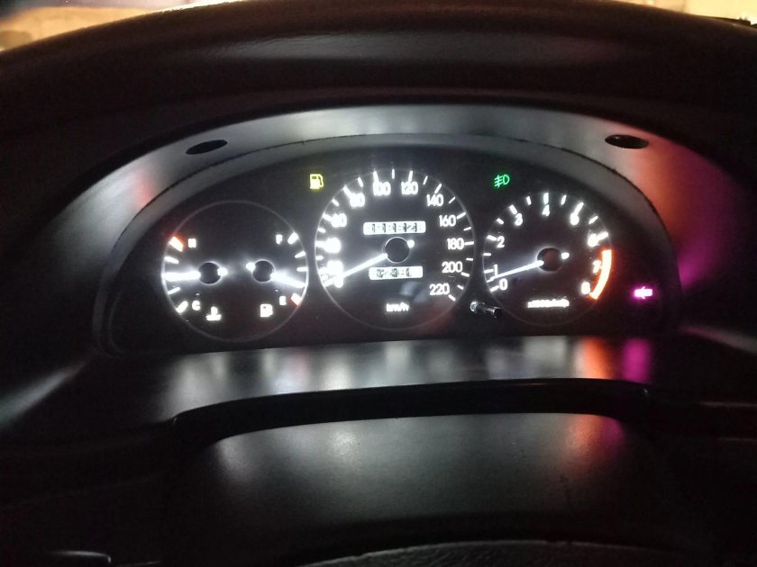 Пересвет приборной панели Шевроле Ланос